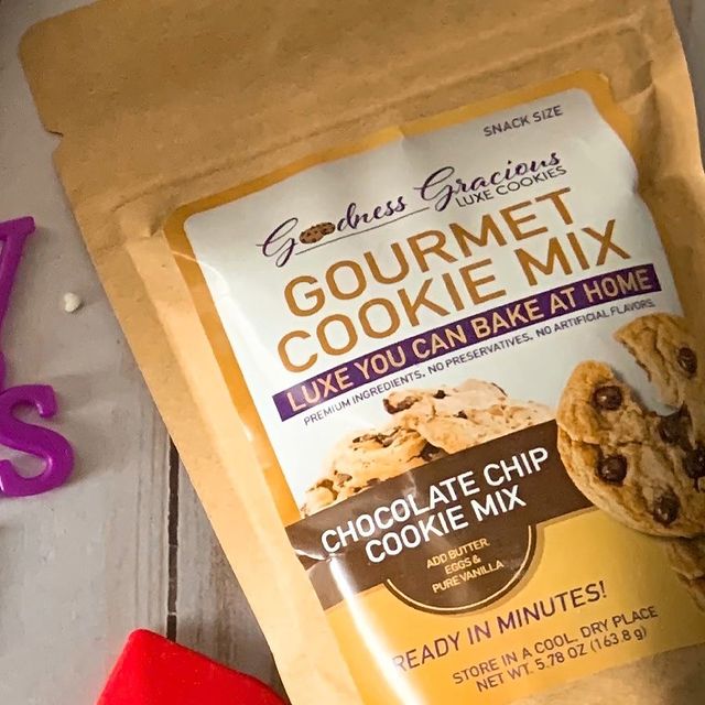 Goodness Gracious luxe cookie chocolate chip cookie mix