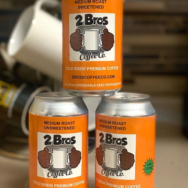 Cold brew coffee from 2 Bros Coffee co