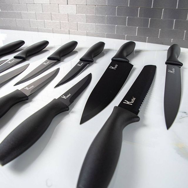 Karibe cookware black knife set