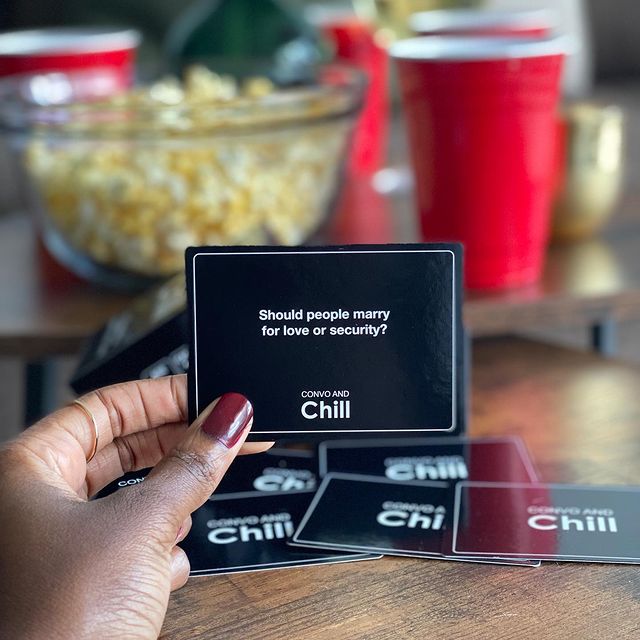 Convo and chill card game