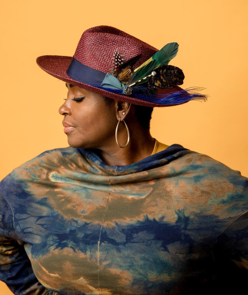 Straw Fedora for a woman from Black Owned Fruition Hat Company