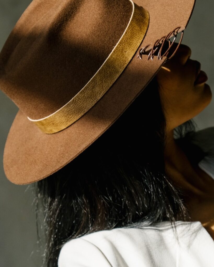 The Cut fedora from House of Brims Woman owned Hat brand