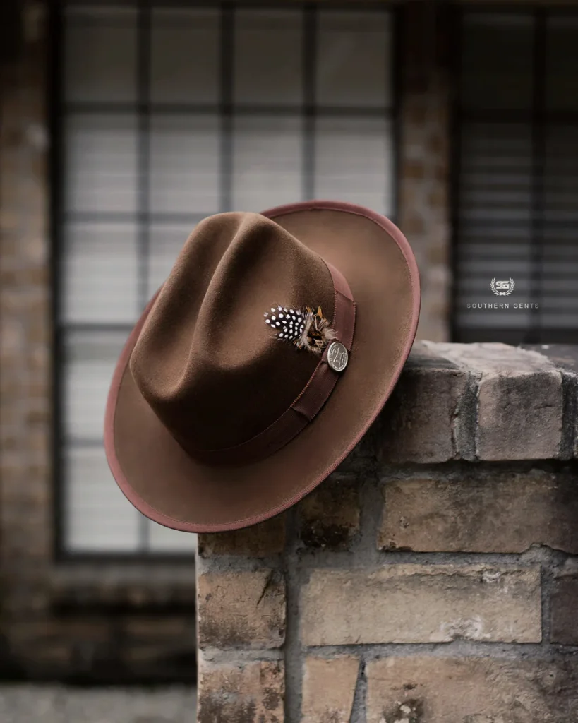 Brown Soft Brim Fedora for Men from Black Owned Fashion Brand Southern Gents