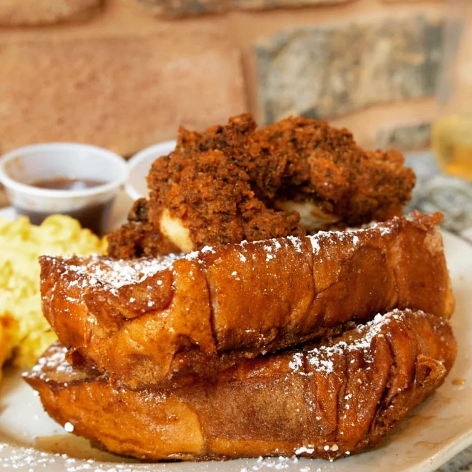 Chicken and French toast from the brunch at Sugar Jam Southern Kitchen in Scottsdale, Arizona