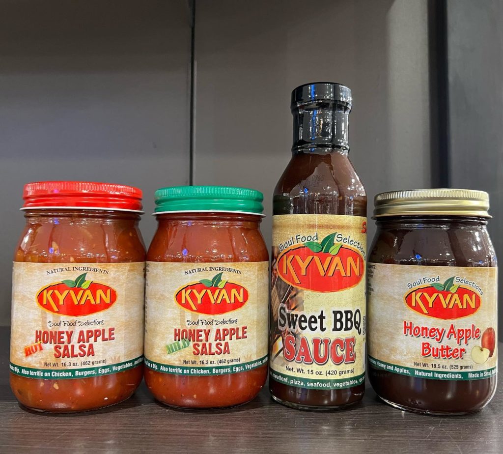 Kyvan Foods Salsa and Sauce line for fundraisers