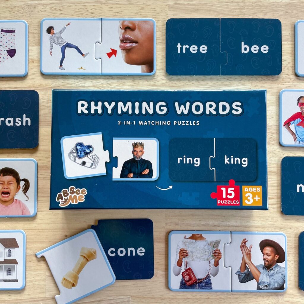 ABSee me culturally appropriate rhyming lesson cards