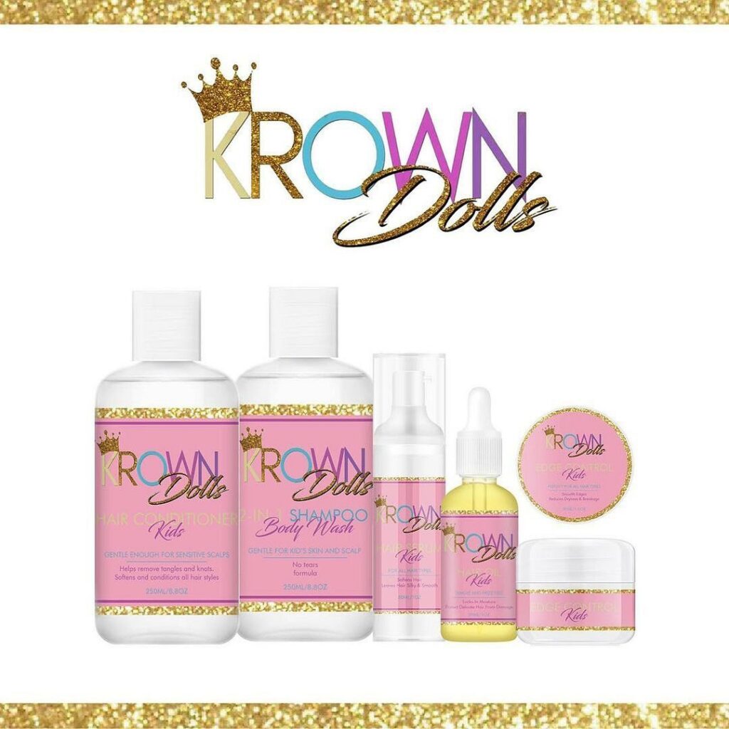 Krown dolls hair care black woman owned hair products for kids