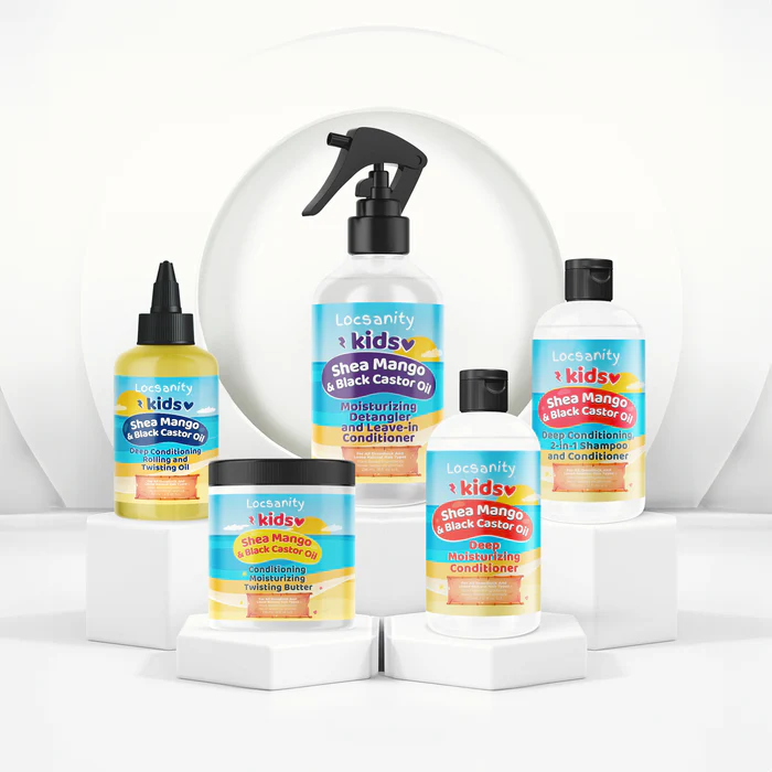 locsanity kids collection of black owned hair care products