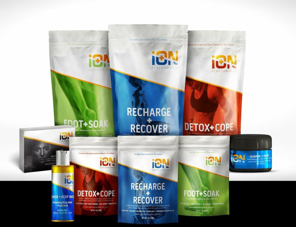 Ion performance care collection of workout supplements