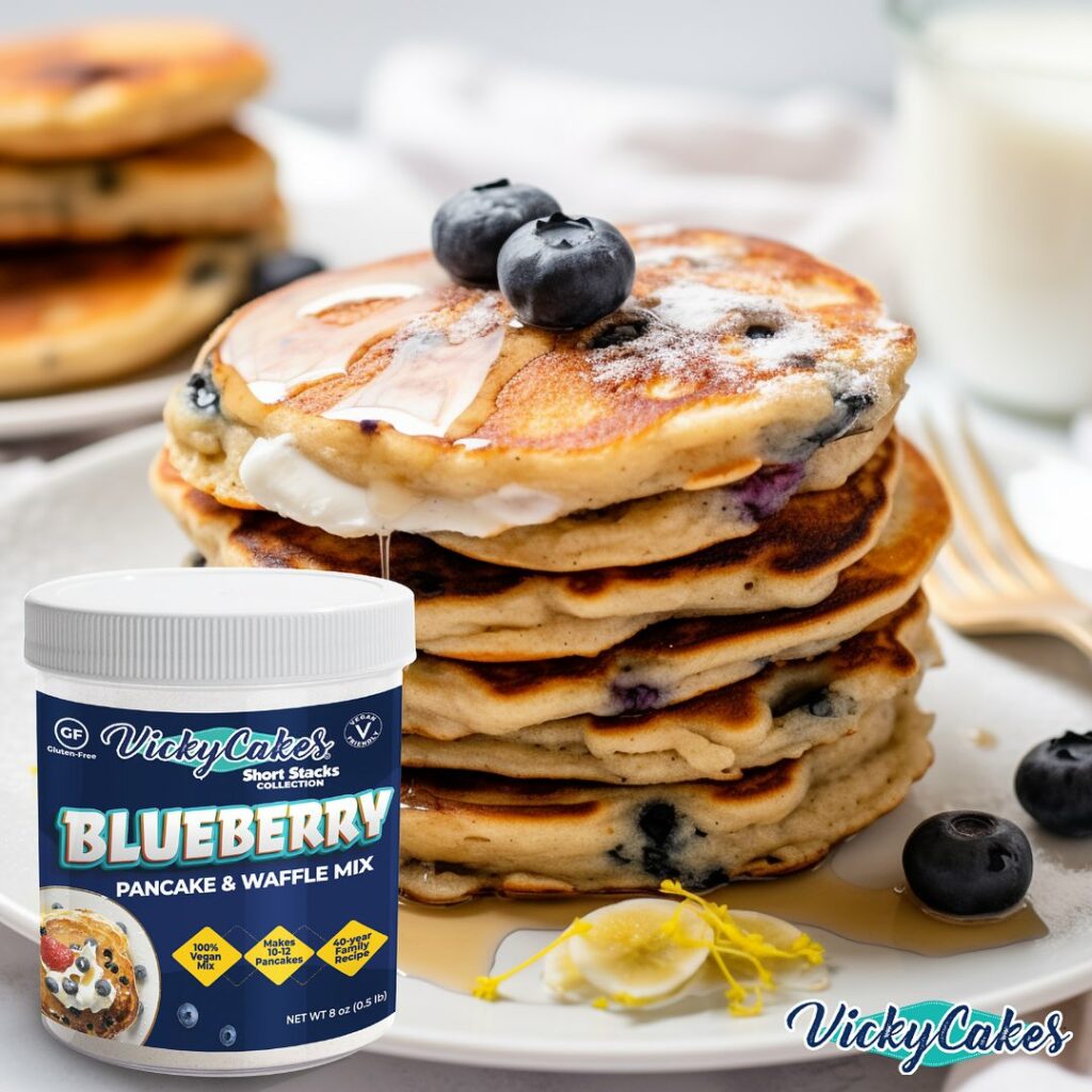Blueberry Pancake mix from Vicky's Cakes Pancake Mix