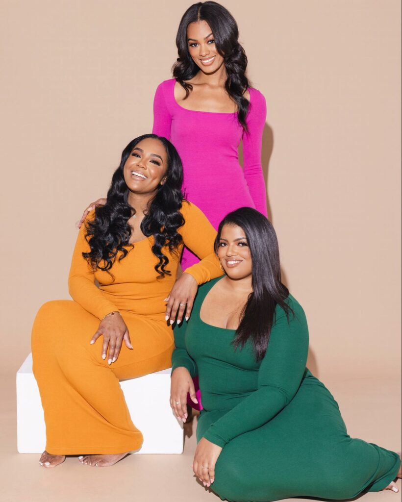 Black women in maxi dresses from Fancy Homedbody in Yellow, orange, and green