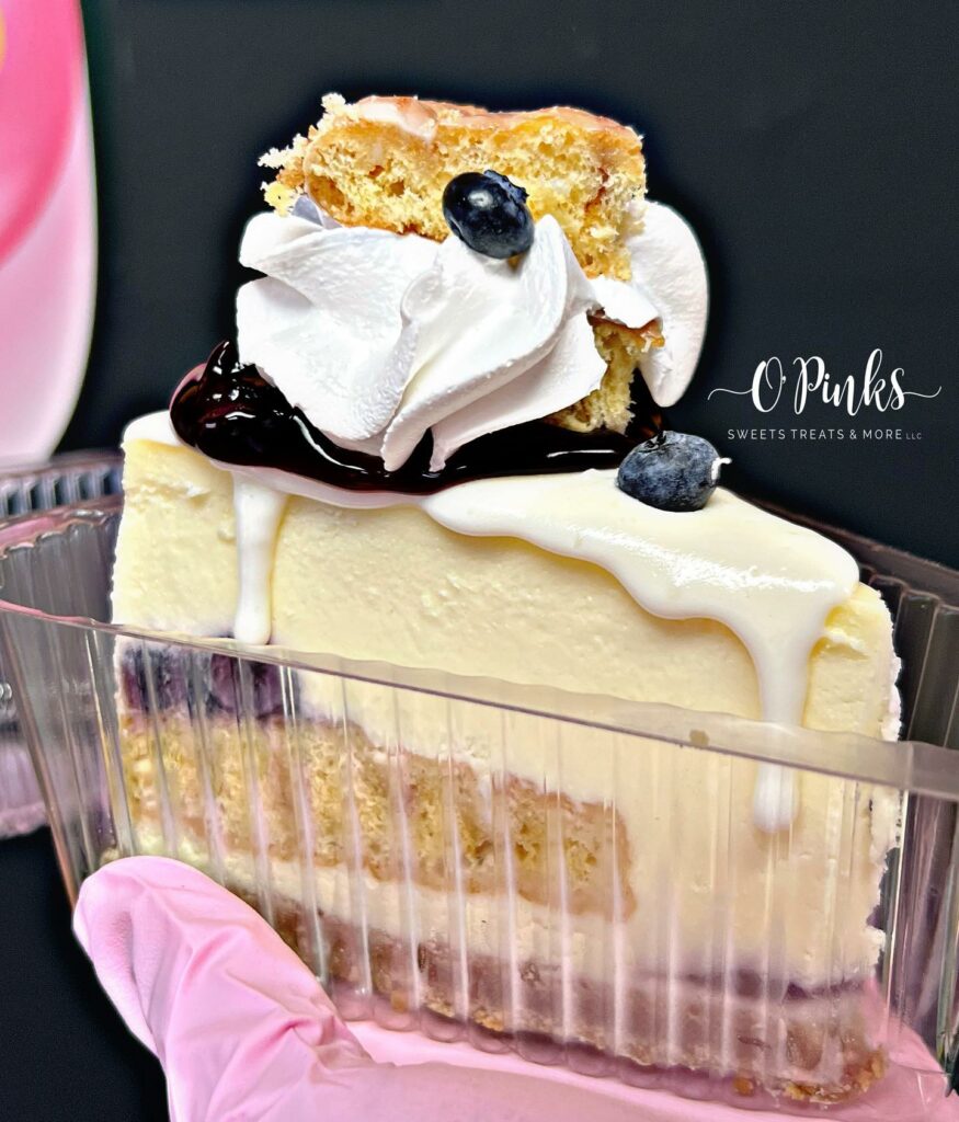 O'Pink's Sweet Treats cheesecake slice
