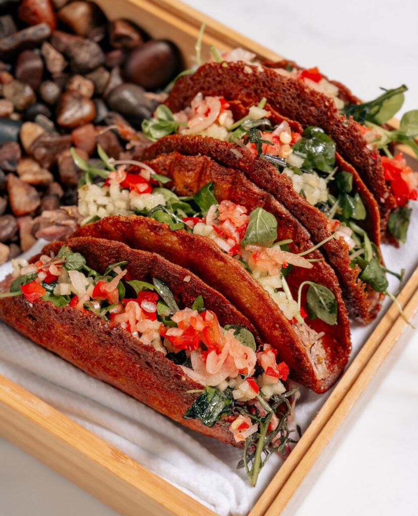 Duck Confit Tacos from orange County California Restaurant Poppy and Seed