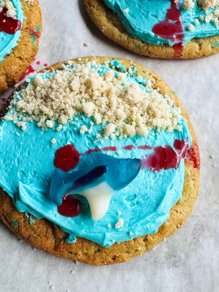 Limited edition shark attack cookie from hi-fi cookies