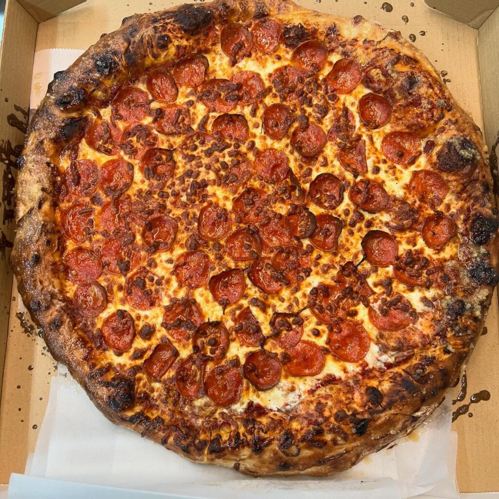 pepperoni pizza from Hapeville Pizza for national pizza day