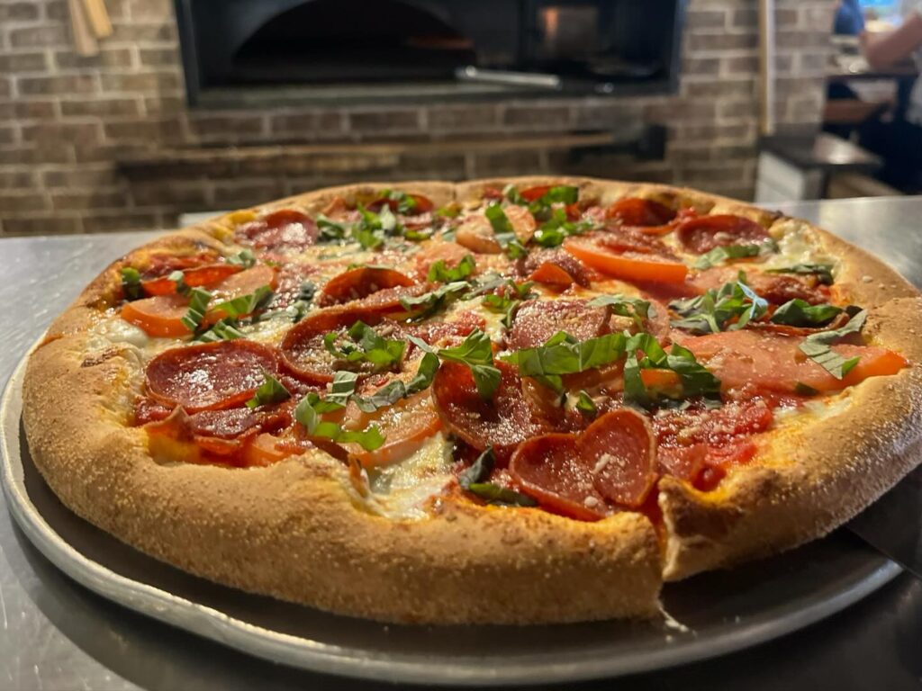Classic Margherita Pizza from The District in Providence , RI for National Pizza Day