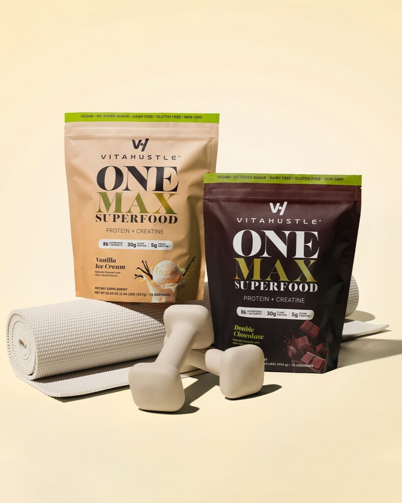 Vitahustle Vanilla and Chocolate Protein Powder for National Nutrition Month from Kevin Hart