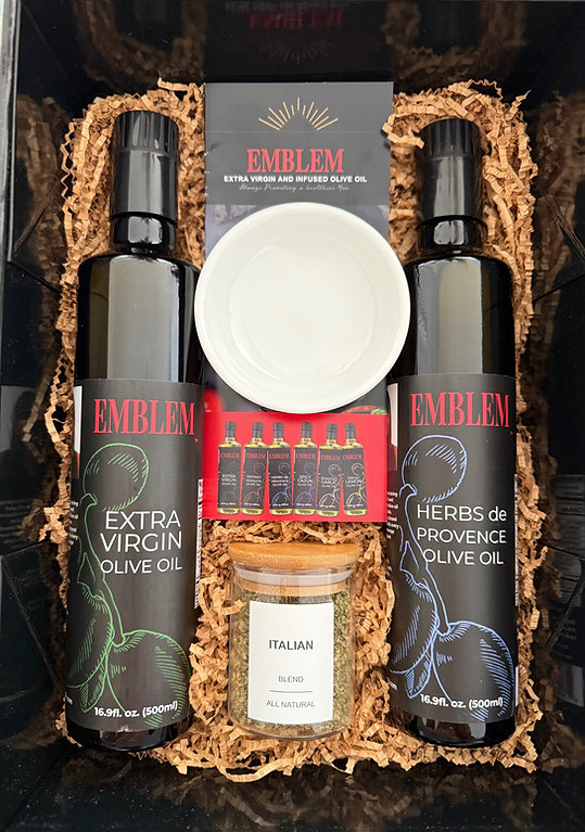 Emblem Olive Oil Gift Set for Mother's Day Foodie Gifts
