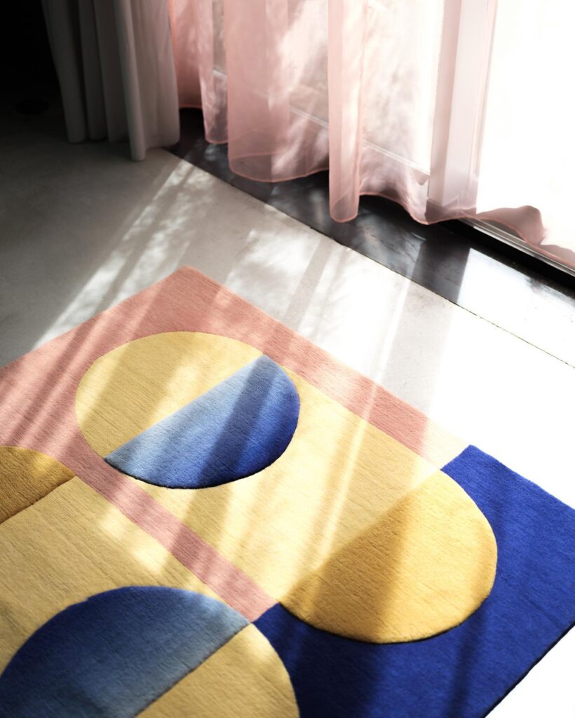 Designer rug from Jensin Okunishi Studio