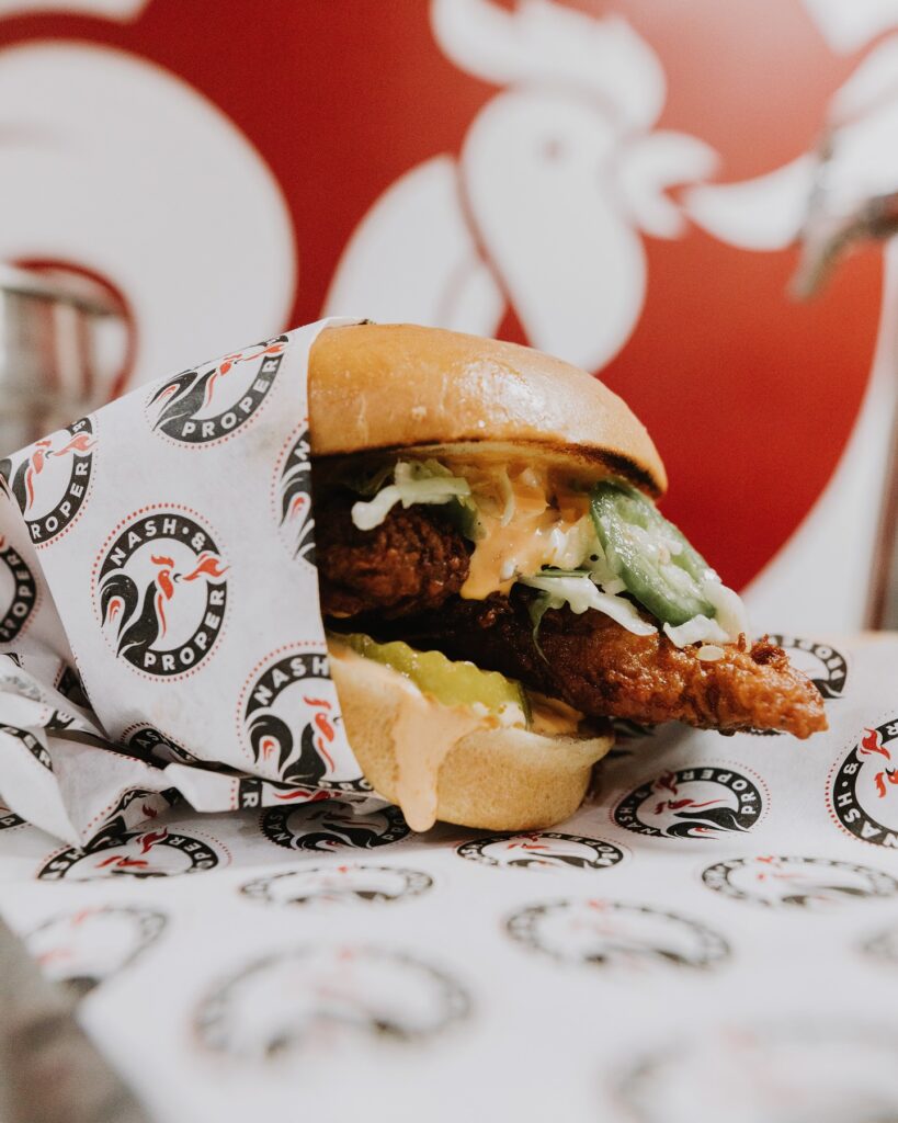 Nash and Proper Hot Chicken sandwich Sacramento, California Black owned business